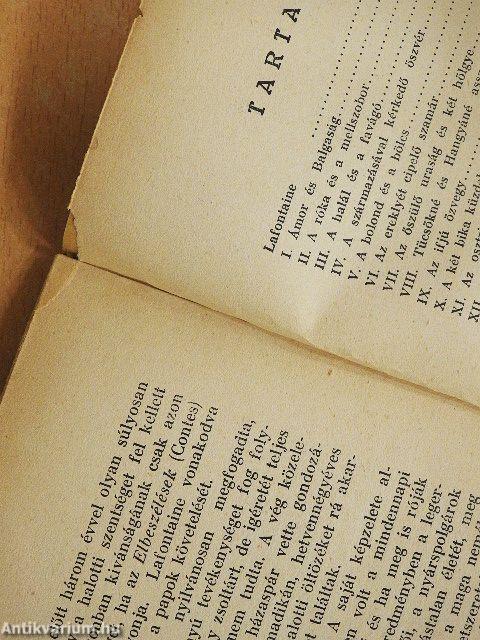 Lafontaine válogatott költeményei