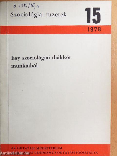 Egy szociológiai diákkör munkáiból
