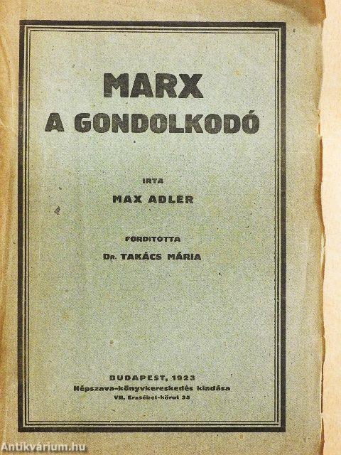 Marx a gondolkodó