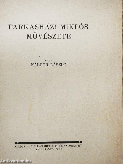 Farkasházi Miklós művészete