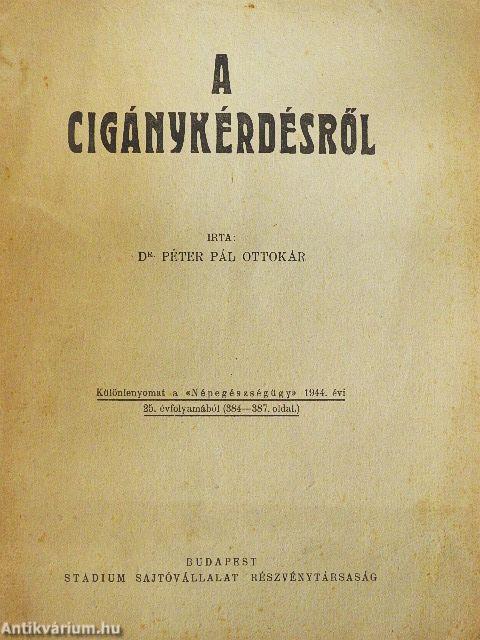 A cigánykérdésről