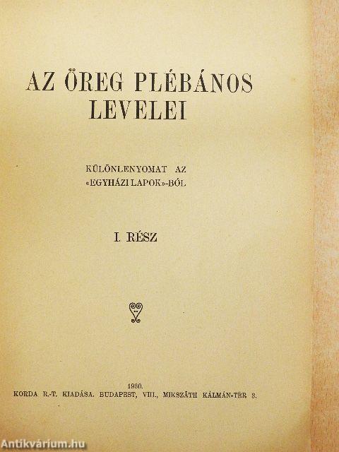 Az öreg plébános levelei I.