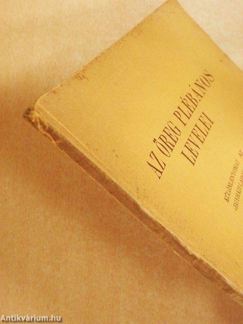 Az öreg plébános levelei I.