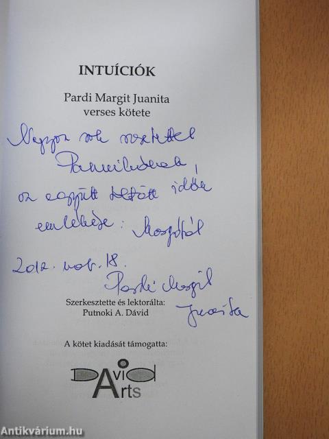 Intuíciók (dedikált példány)