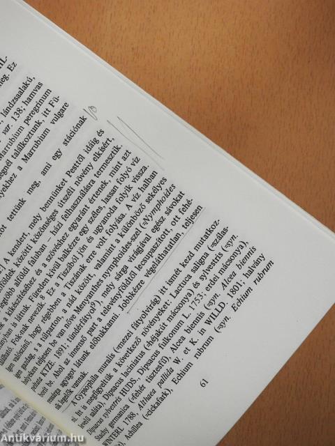 Tiszafüredi tanulmányok 1. - Természettudományi tanulmányok (dedikált példány)