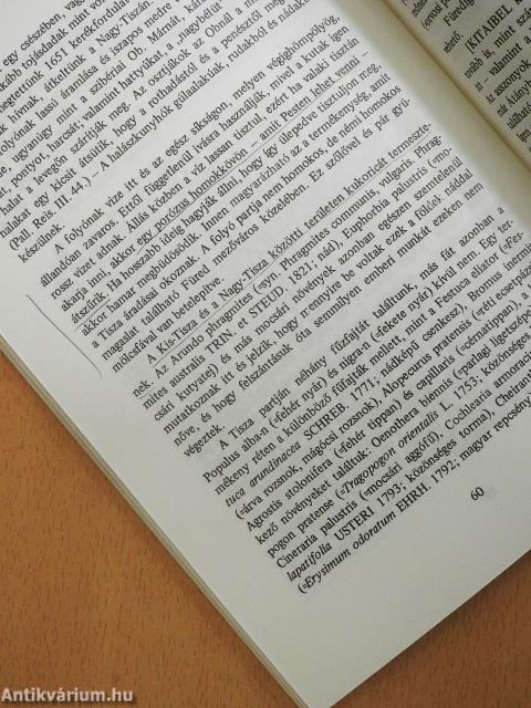 Tiszafüredi tanulmányok 1. - Természettudományi tanulmányok (dedikált példány)