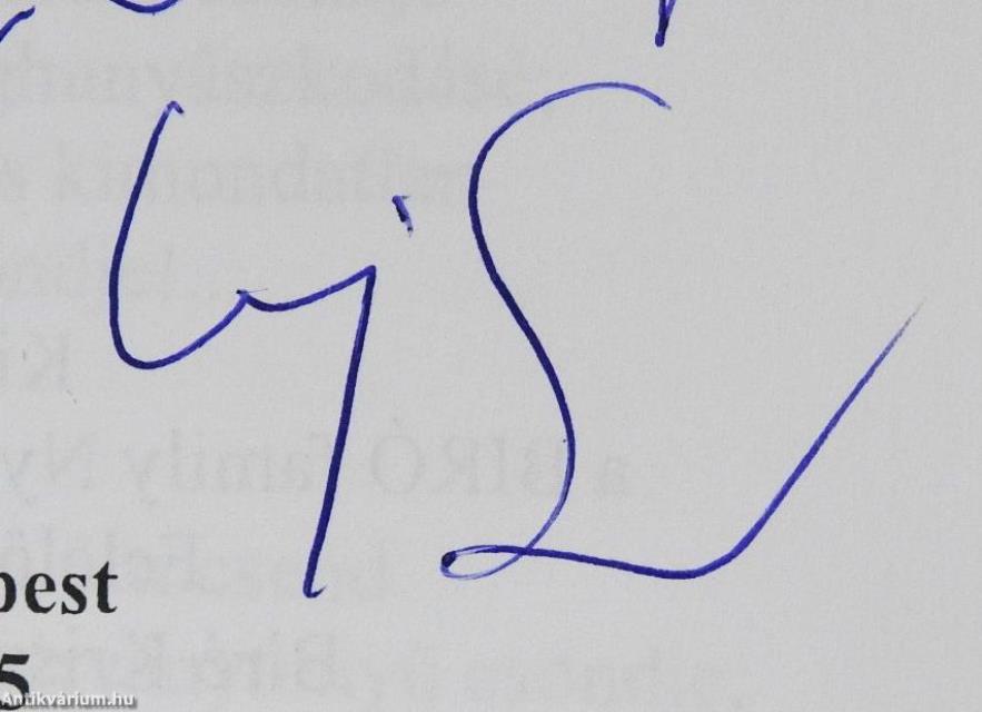 Változatok a csöndre (dedikált példány)