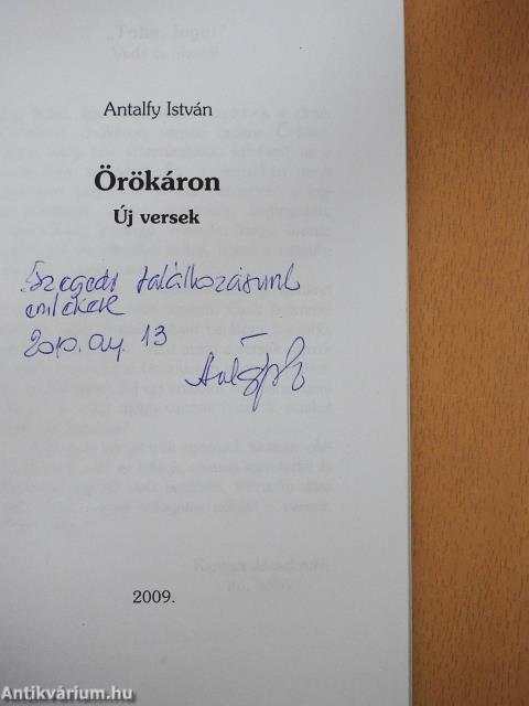 Örökáron (dedikált példány)