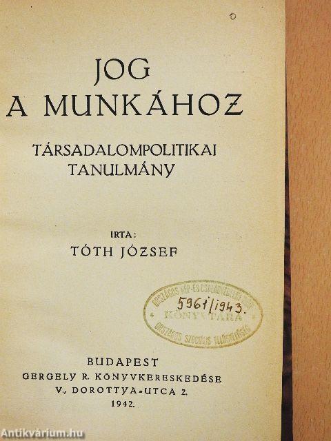 Jog a munkához