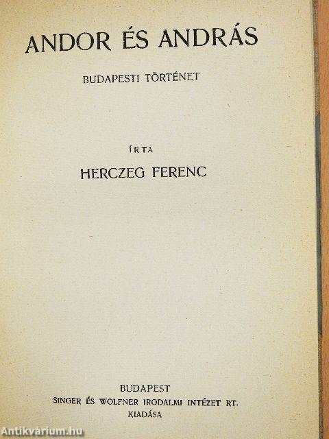 Szelek szárnyán/Andor és András