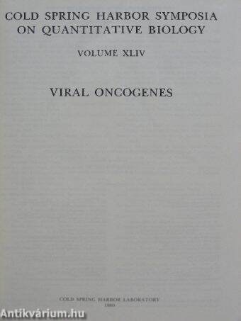 "12 kötet Symposia on Quantitative Biology 1974-1987 (vegyes számok)"