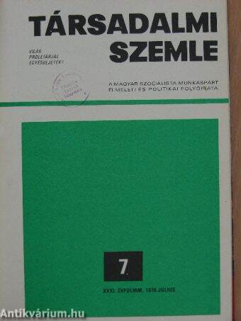 Társadalmi Szemle 1976. január-december I-II.