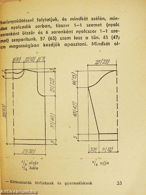 Kötésminták férfiaknak és gyermekeknek