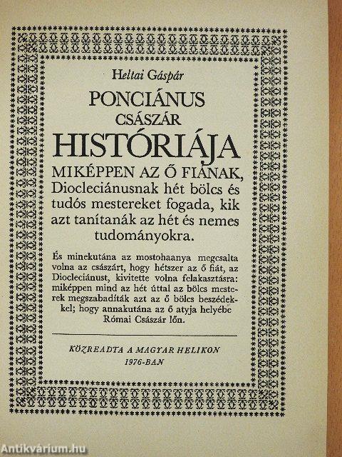 Ponciánus császár históriája