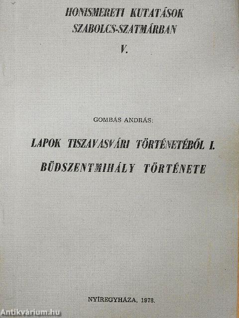 Lapok Tiszavasvári történetéből I.
