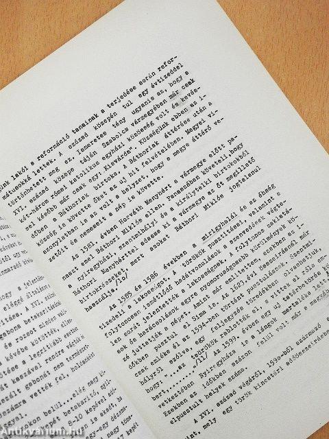 Lapok Tiszavasvári történetéből I.