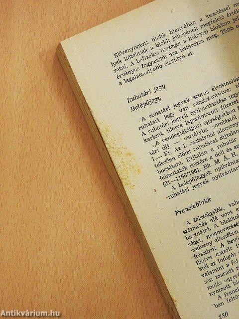 Vendéglátó üzletvezetők kézikönyve