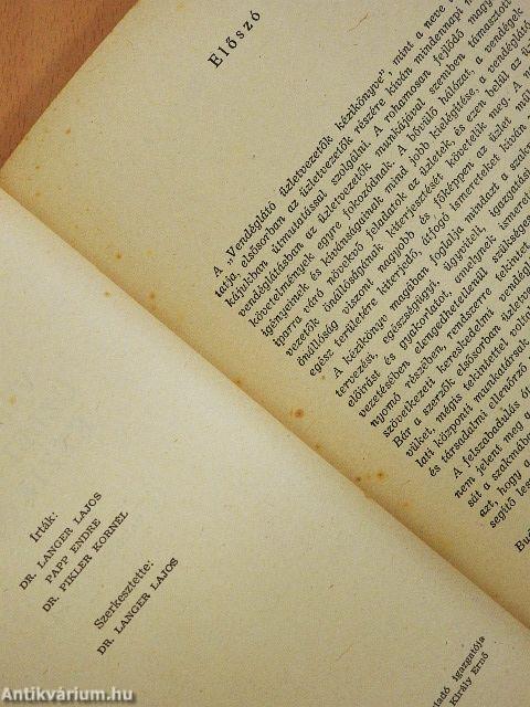 Vendéglátó üzletvezetők kézikönyve