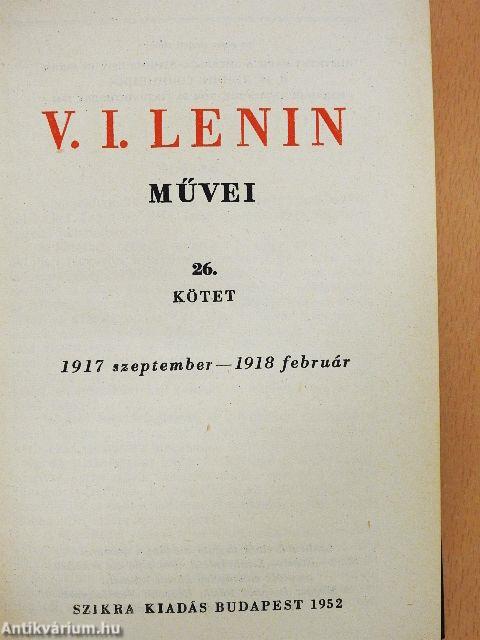 V. I. Lenin művei 26.