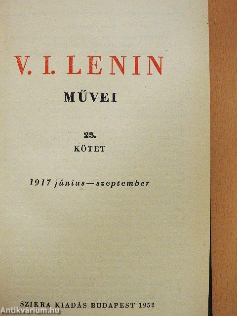 V. I. Lenin művei 25.