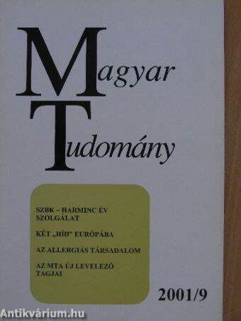 Magyar Tudomány 2001. szeptember