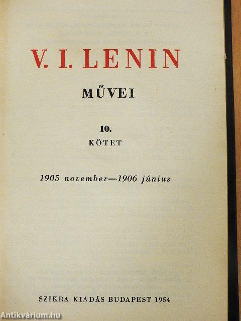 V. I. Lenin művei 10.