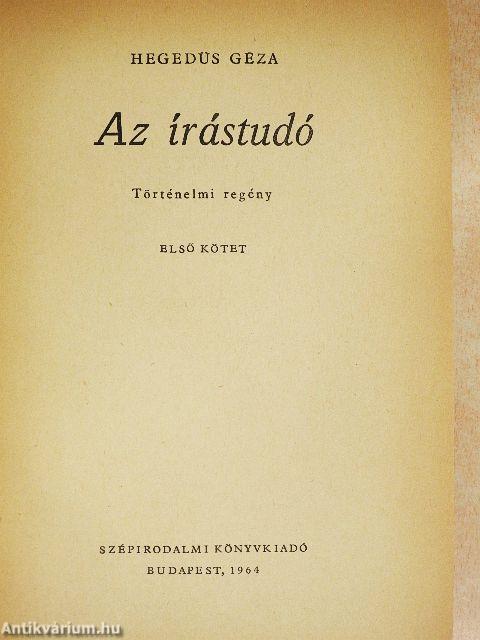 Az írástudó I-II.