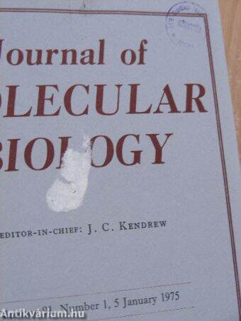 Journal of Molecular Biology 1969. (teljes), 1970. (teljes), 1971. (nem teljes), 1975. (teljes), 1976. (nem teljes)