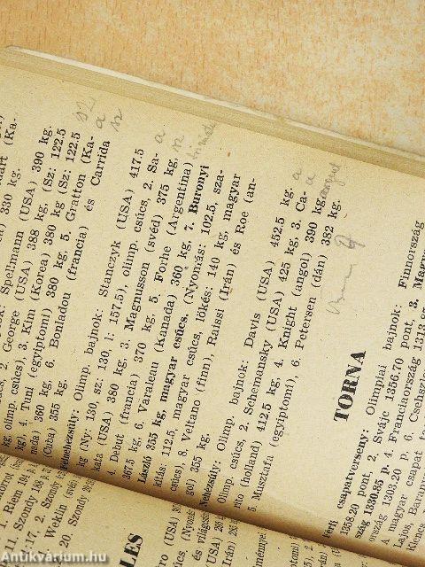 Magyar olimpiai zsebkönyv 1948