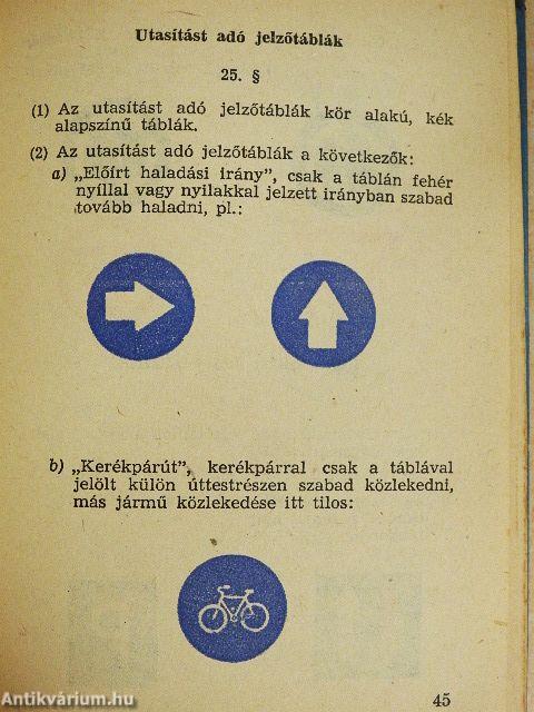 A közúti közlekedés szabályai