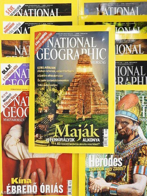 National Geographic Magyarország 2008. (nem teljes évfolyam)