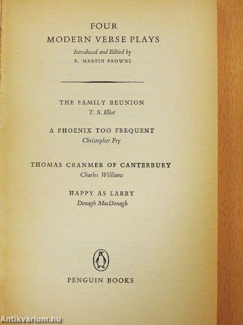 Four Modern Verse Plays