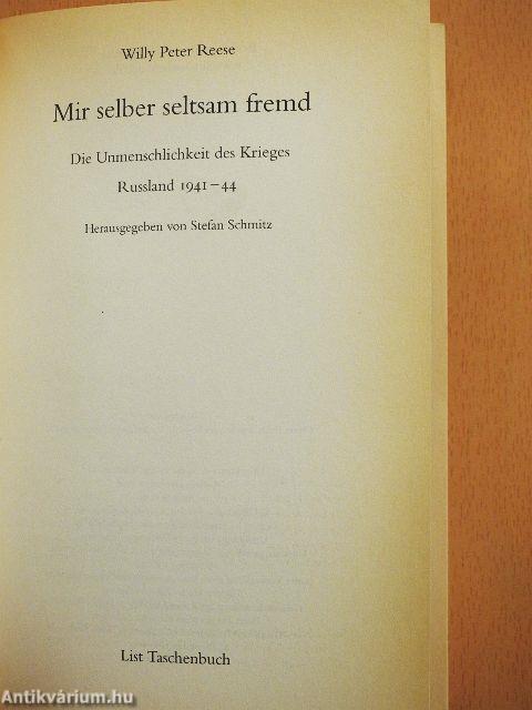 Mir selber seltsam fremd