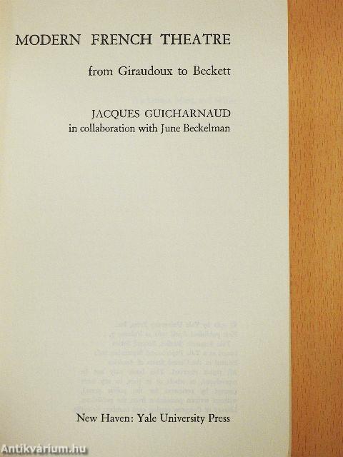 Modern French Theatre