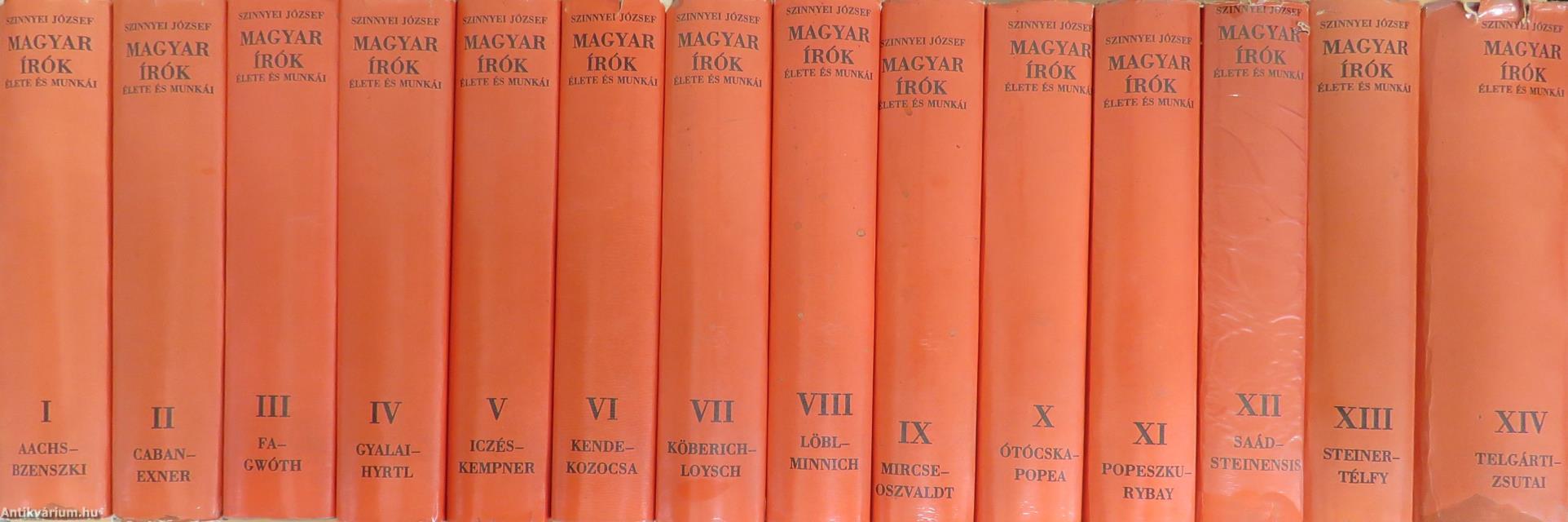 Magyar írók élete és munkái I-XIV.