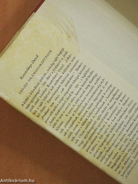 Verses drámafordítások I-II.