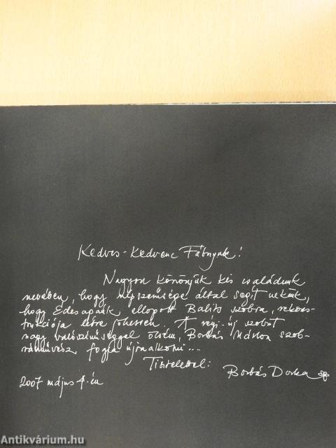 Borbás Tibor (dedikált példány)