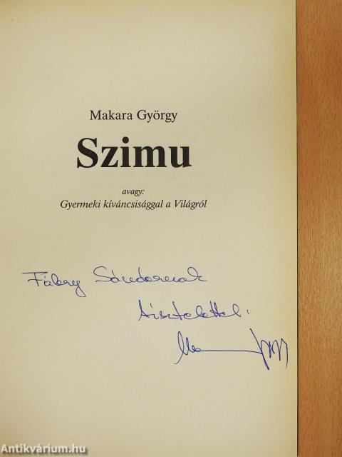 Szimu (dedikált példány)