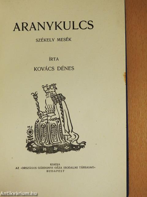 Aranykulcs (dedikált példány)