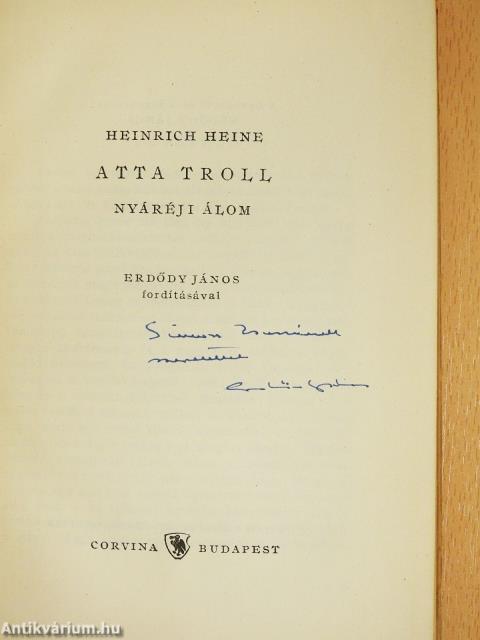 Atta Troll (dedikált példány)