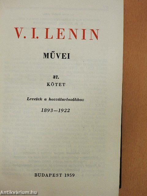 V. I. Lenin művei 37.