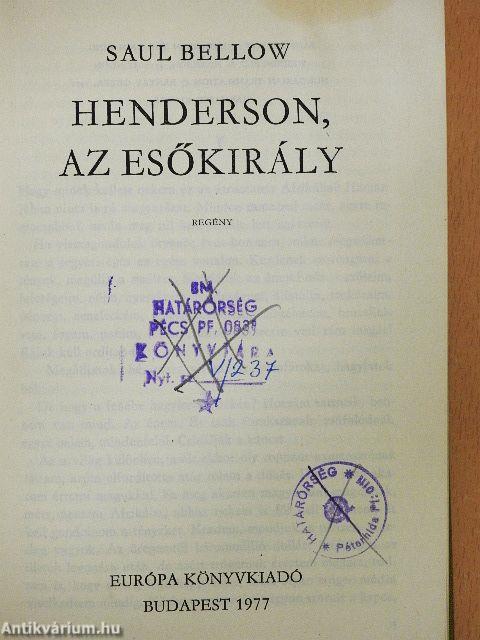 Henderson, az esőkirály