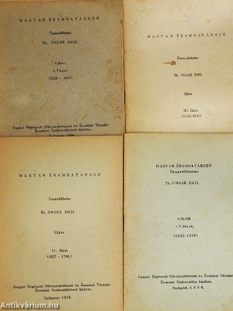 Magyar éremhatározó I-IV.