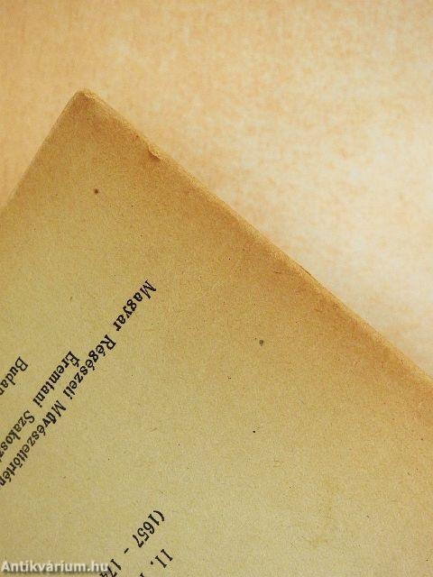 Magyar éremhatározó I-IV.