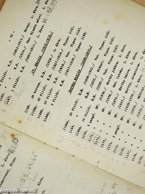 Magyar éremhatározó I-IV.