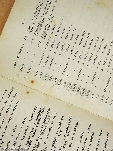 Magyar éremhatározó I-IV.