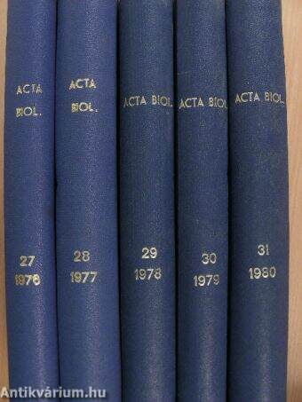 Acta Biologica 1976-1980. I-V.