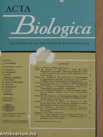 Acta Biologica 1976-1980. I-V.