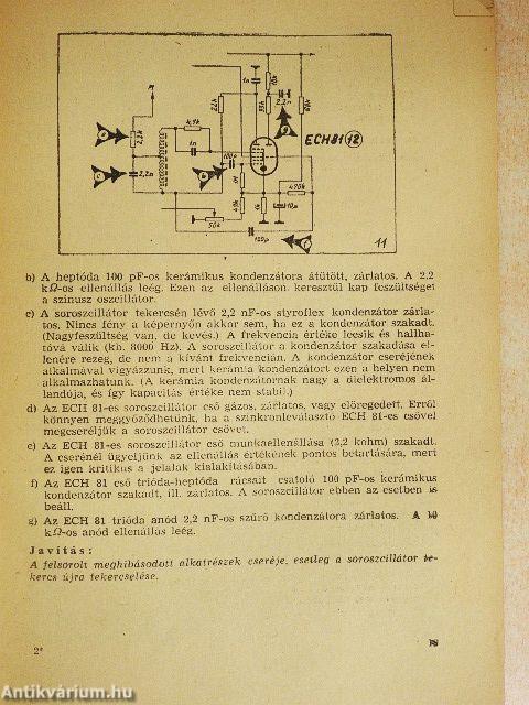 Televízió készülékek javítása