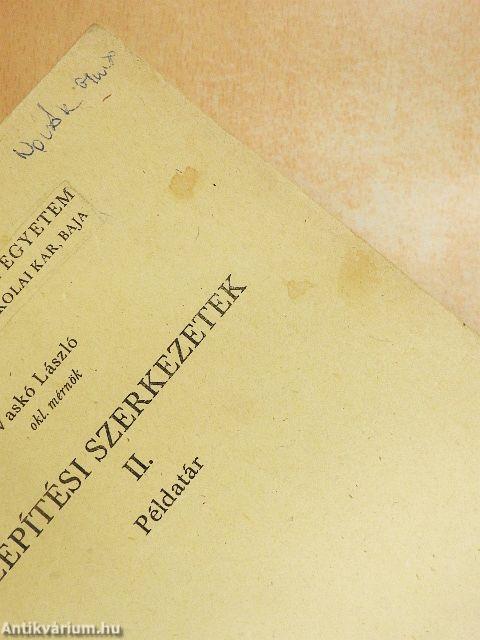 Vízépítési szerkezetek II.